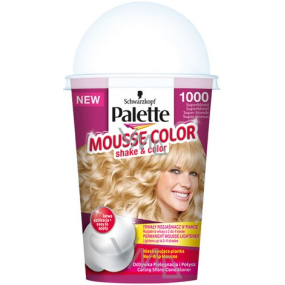 Palette Mousse Color Shake and Color farba na vlasy 1000 Super blond