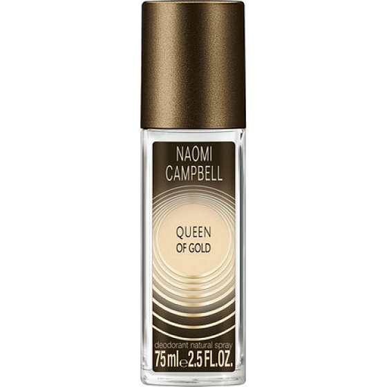 Naomi Campbell Queen of Gold parfumovaný dezodorant sklo pre ženy 75 ml
