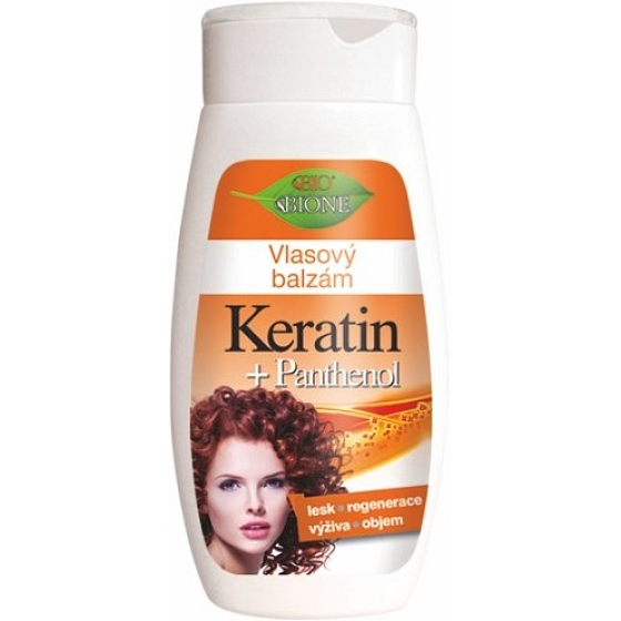 Bion Cosmetics Keratín & Panthenol regeneračný vlasový balzam pre všetky typy vlasov 260 ml