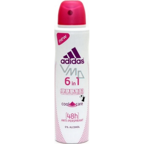 Adidas Cool & Care 48h 6v1 antiperspitant dezodorant sprej pre ženy 150 ml