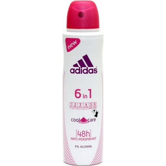 Adidas Cool & Care 48h 6v1 antiperspitant dezodorant sprej pre ženy 150 ml
