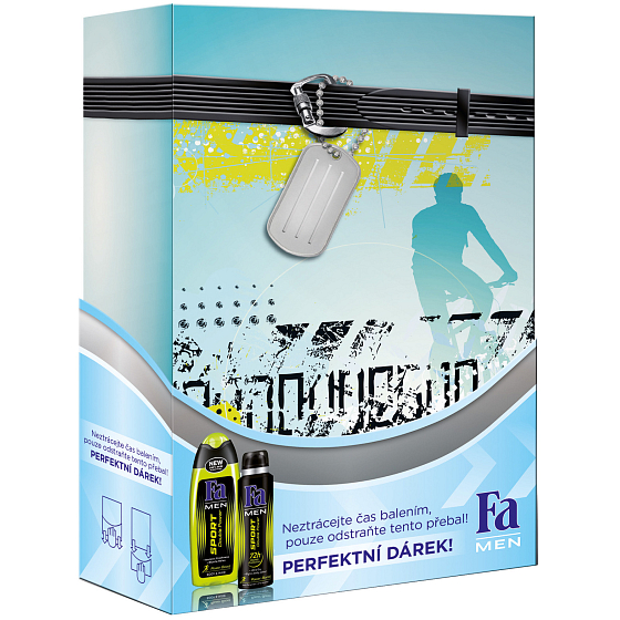 Fa Men Sport Double Power sprchový gél 250 ml + dezodorant sprej 150 ml, kozmetická sada