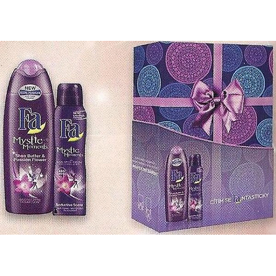 Fa Mystic Moments sprchový gél 250 ml + Mystic Moments dezodorant sprej pre ženy 150 ml, kozmetická sada