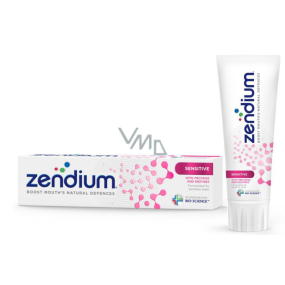 Zendium Sensitive zubná pasta posilňuje zuby, pomáha zmierniť ich citlivosť. 75 ml