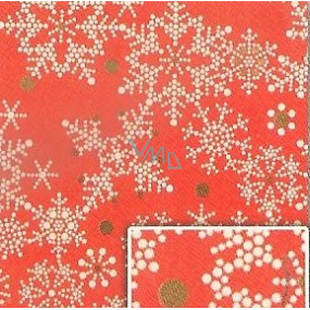 Nekupto Darčekový baliaci papier 70 x 200 cm Vianočný Červený vločky