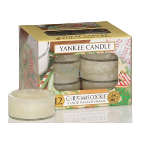 Yankee Candle Christmas Cookie - Sladké pečivo vonná čajová sviečka 12 x 9,8 g