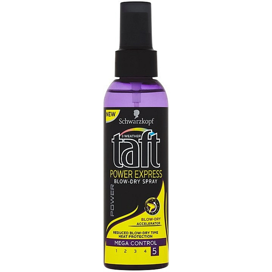 Taft Power Express stylingový sprej pre fixáciu účesu a ochranu pred teplom, stupeň fixácie 5 150 ml