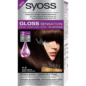 Syoss Gloss Sensation Šetrná farba na vlasy bez amoniaku 4-6 Zlatý gaštan 115 ml