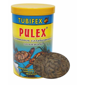 Tubifex pulex Gamarus kompletné prírodné krmivo pre vodné korytnačky a akvarijné ryby 100 ml
