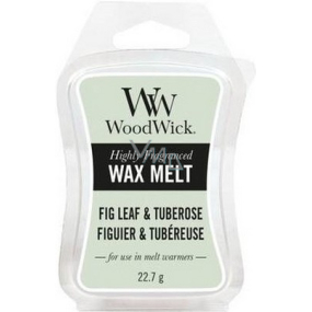Woodwick Fig Leaf & Tuberose - Figové lístky a tuberóza Artisan vonný vosk do aromalampy 22,7 g