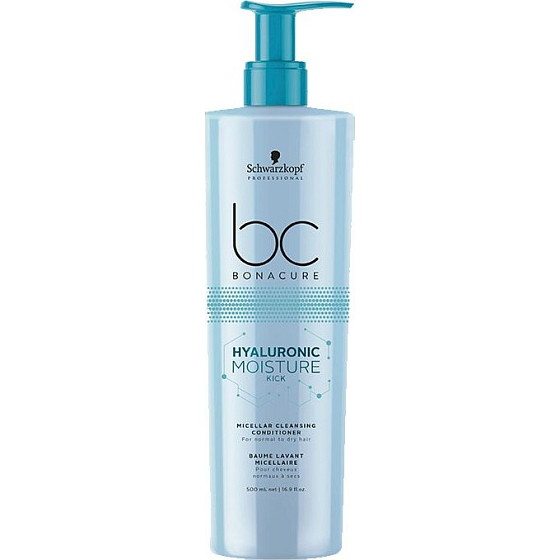 Schwarzkopf Professional BC Bonacure Hyaluronic Moisture Kick micelárny čistiace kondicionér pre suché vlasy 500 ml