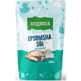 Organis Epsomská soľ Horčík, Síran do kúpeľa uvoľňuje svaly, odbúrava stres, detoxikuje organizmus 1000 g