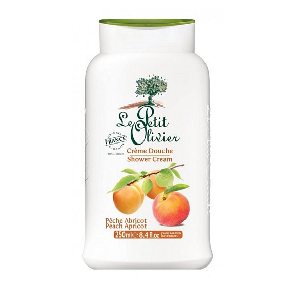 Le Petit Olivier Broskyňa a marhuľa sprchový krém 250 ml