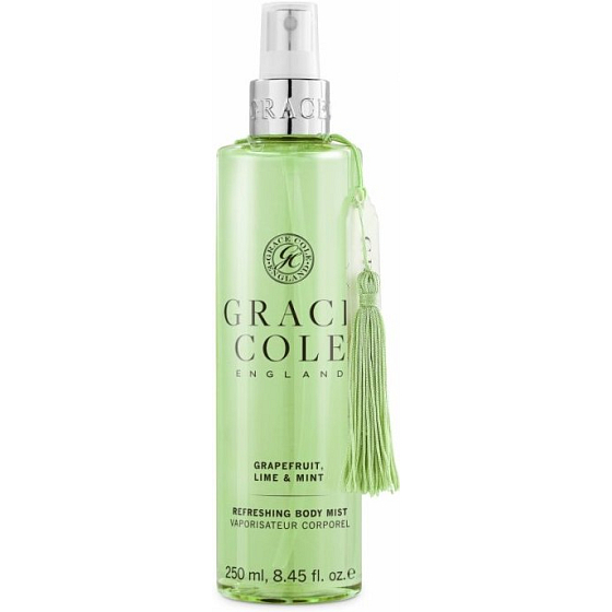 Grace Cole Grapefruit, Lime & Mint osviežujúci hmla na telo sprej 250 ml