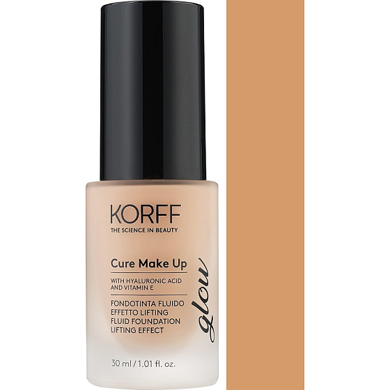 Korff Cure Make Up Fluid Foundation Lifting Effect Glow fluidný liftingový make-up 03 Walnut 30 ml
