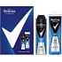 Rexona Men Cobalt Dry sprchový gél 250 ml + antiperspirant dezodorant sprej 150 ml, kozmetická sada pre mužov