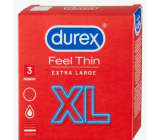 Durex Feel Thin Extra Large Condom XL 3 kusy