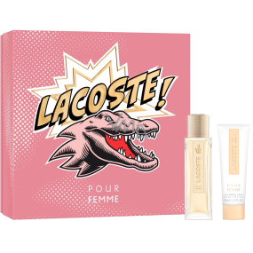 Lacoste pour Femme parfumovaná voda 50 ml + telové mlieko 100 ml, darčeková sada pre ženy