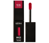 Gabriella Salvete Matte Lips Dlhotrvajúci matný tekutý rúž 106 Red Moon 4,5 ml