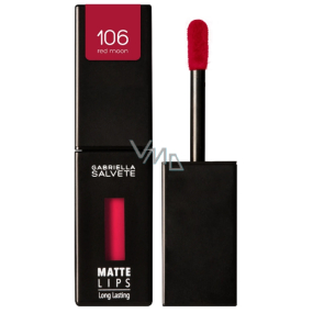 Gabriella Salvete Matte Lips Dlhotrvajúci matný tekutý rúž 106 Red Moon 4,5 ml