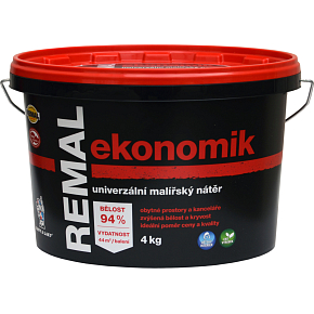 REMAL Ekonomik univerzálna maliarska farba na stenu, 4 kg
