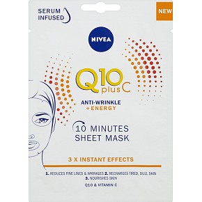 Nivea Q10 plus C textilná maska proti vráskam, 1 ks