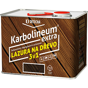 Karbolineum Extra 3v1 lazúra na drevo, orech, 3,5 kg
