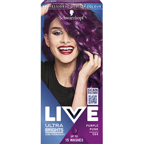 Schwarzkopf Live Ultra Brights farba na vlasy Rebelská fialová 094