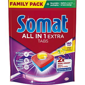 SOMAT FAMILY TABS CITRÓN ALL IN 1 EXTRA 140 DÁVOK 2257