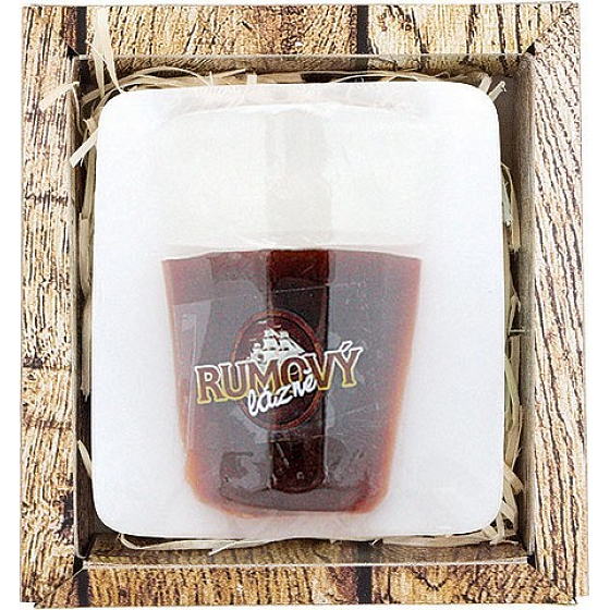 Bohemia Gifts Rumový panák ručne vyrábané mydlo v krabičke 70 g