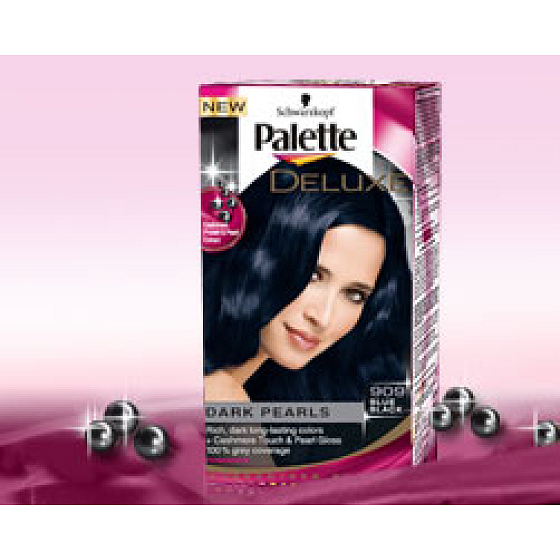 Schwarzkopf Palette Deluxe farba na vlasy 909 Modročierna 115 ml
