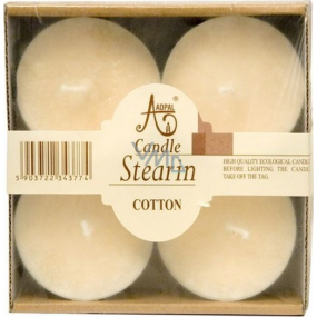 Adpal Stearín Maxi Cotton - Bavlna vonné čajové sviečky 4 kusy