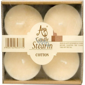 Adpal Stearin Maxi Cotton - Bavlna vonné čajové sviečky 4 kusy