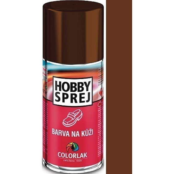 Colorlak Hobby Farba na koži Tmavohnedá sprej 160 ml