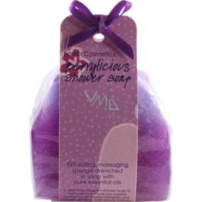 Bomb Cosmetics Čierne ríbezle - berrylicious sprchové masážne mydlo 140 g