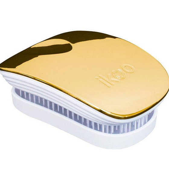 Ikoo Pocket Metallic Vrecková kefa na vlasy podľa čínskej medicíny Soleil White