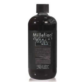 Millefiori Milano Natural Nero - Čierna Náplň difuzéra pre vonné steblá 500 ml