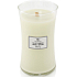 Woodwick Fig Leaf & Tuberose - Figové lístky a tuberóza vonná sviečka s dreveným knôtom a viečkom sklo veľká 609 g