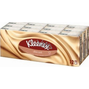 Kleenex Ultra Soft Mini hygienické vreckovky štvorvrstvové 12 x 7 kusov