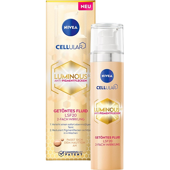 Nivea Cellular Luminous630 tónovací krém proti pigmentovým škvrnám 40 ml