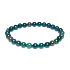 Heliotrop / Bloodstone náramok elastický prírodný kameň, guľôčka 6 mm / 16 -17 cm, kameň odvahy