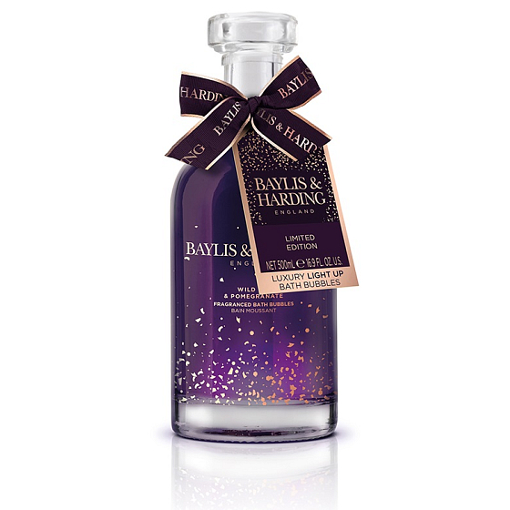Baylis & Harding Pena do kúpeľa s figami a granátovým jablkom v žiarivej karafe 500 ml