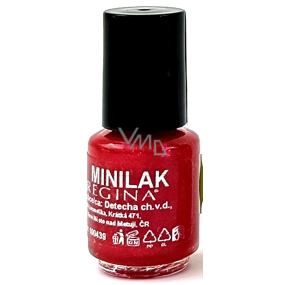 Regina Minilak Lak na nechty č. 134 Glitter Red 5 ml
