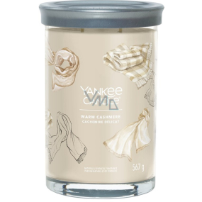 Yankee Candle Warm Cashmere - Vonná sviečka Warm Cashmere Signature Tumbler veľká sklenená 2 knôty 567 g