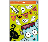 Okenná fólia Halloween Howling Ghosts Black Cat 30 x 42 cm