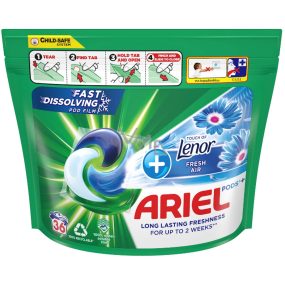 Ariel +Touch Of Lenor Gélové kapsuly na odstraňovanie škvŕn 36 kusov