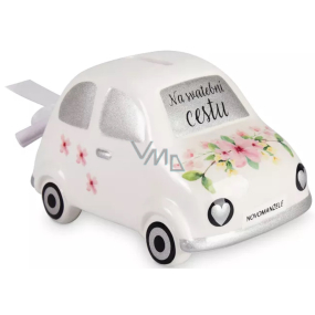 Albi Svadobná pokladnička na auto - na svadobnú cestu 9 x 8,5 x 15 cm