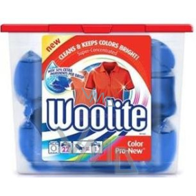 Woolite Delicate Pro-New Color gélové kapsule na farebnú bielizeň 22 x 24 ml