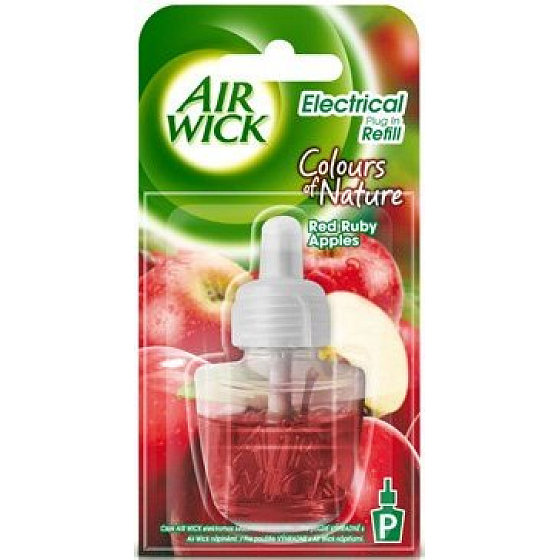 Air Wick Rubínovo červené jablká elektrický osviežovač náhradná náplň 19 ml