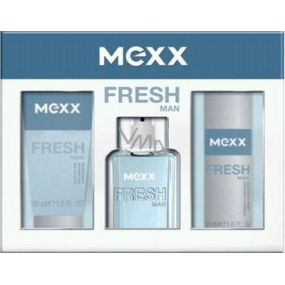 Mexx Fresh Man toaletná voda 30 ml + sprchový gél 50 ml + dezodorant sprej 50 ml, darčeková sada